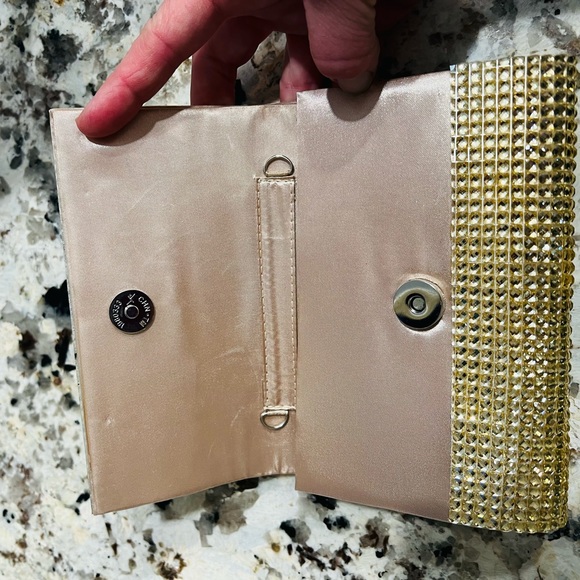 Gold embellished clutch. Le Chateau. Never used - clearly I have too many! - Picture 3 of 5